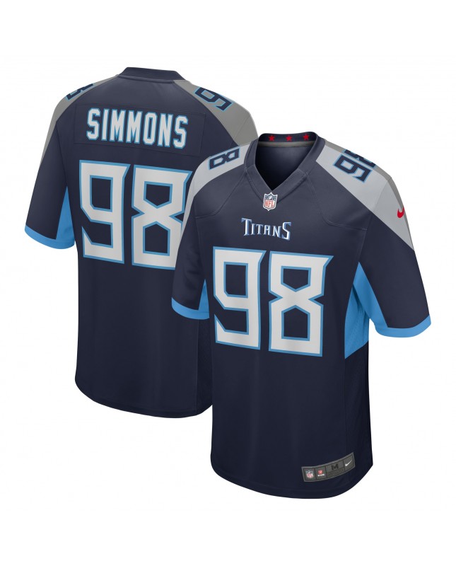 Jeffery Simmons Tennessee Titans Nike Spieler Trikot – Marineblau