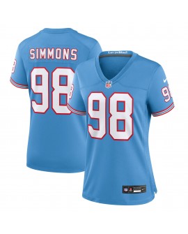 Jeffery Simmons Tennessee Titans Nike Damen-Spielertrikot – Hellblau