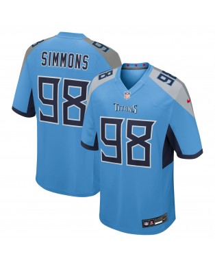 Jeffery Simmons Tennessee Titans Nike Team Game-Trikot – Hellblau