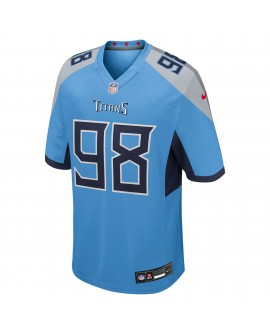 Jeffery Simmons Tennessee Titans Nike Team Game-Trikot – Hellblau