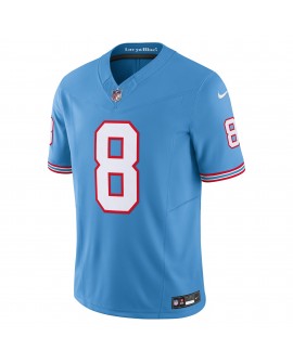 Will Levis Tennessee Titans Nike Alternate Oilers Throwback Vapor F.U.S.E. Limitiertes Trikot – Hellblau