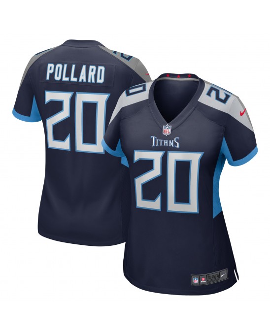 Tony Pollard Tennessee Titans Nike Spiele-Trikot für Damen – Marineblau