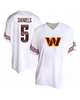 Jayden Daniels Washington Commanders Damenmode-Trikot in Übergröße – Weiß