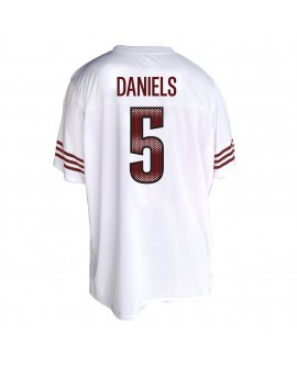 Jayden Daniels Washington Commanders Damenmode-Trikot in Übergröße – Weiß