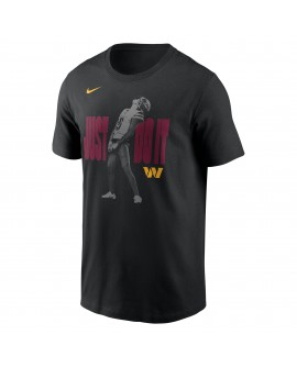 Jayden Daniels Washington Commanders Nike Just Do It T-Shirt – Schwarz