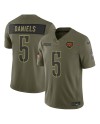 Jayden Daniels Washington Commanders Nike 2025 Salute to Service Limited Trikot – Olivgrün