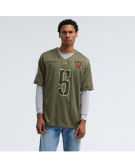 Jayden Daniels Washington Commanders Nike 2025 Salute to Service Limited Trikot – Olivgrün