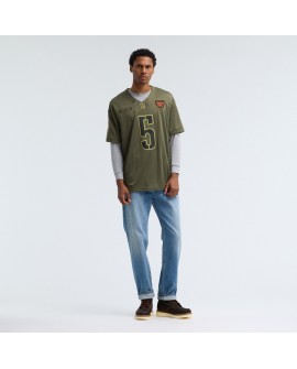 Jayden Daniels Washington Commanders Nike 2025 Salute to Service Limited Trikot – Olivgrün