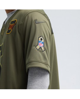 Jayden Daniels Washington Commanders Nike 2025 Salute to Service Limited Trikot – Olivgrün