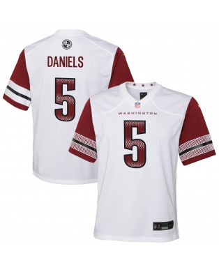 Jayden Daniels Washington Commanders Nike Jugend-Spieler Trikot – Weiß