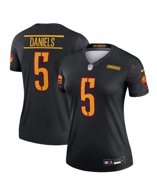 Jayden Daniels Washington Commanders Nike Damen Legend Spieler Performance Top – Schwarz