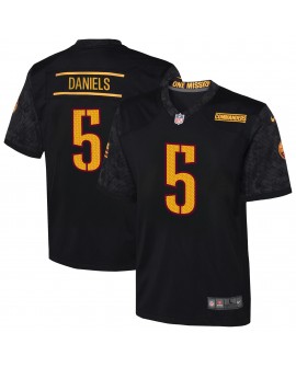 Jayden Daniels Washington Commanders Nike Jugend-Ausweichtrikot – Schwarz