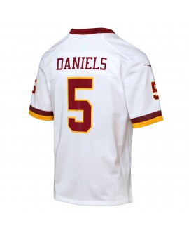 Jayden Daniels Washington Commanders Nike Jugend-Game-Super-Bowl-Ära-Trikot – Weiß