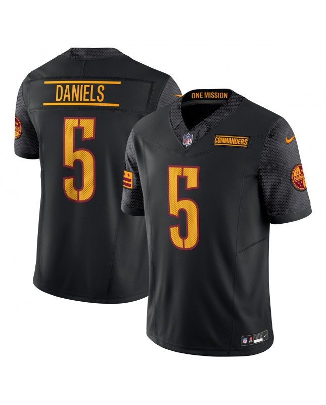 Jayden Daniels Washington Commanders Nike Vapor F.U.S.E. Limitiertes Trikot – Schwarz
