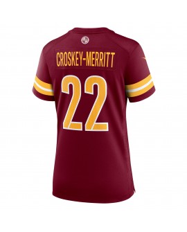 Jacory Croskey-Merritt Washington Commanders Nike Damen-Team-Spieler Trikot – Burgunderrot