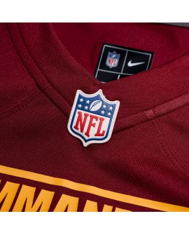 Jacory Croskey-Merritt Washington Commanders Nike Team Game-Trikot – Burgund