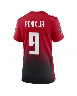 Michael Penix Jr. Atlanta Falcons Nike Damen-Ausweichtrikot – Rot