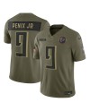 Michael Penix Jr. Atlanta Falcons Nike 2025 Salute to Service Limited Trikot – Olivgrün