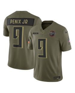Michael Penix Jr. Atlanta Falcons Nike 2025 Salute to Service Limited Trikot – Olivgrün
