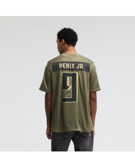Michael Penix Jr. Atlanta Falcons Nike 2025 Salute to Service Limited Trikot – Olivgrün