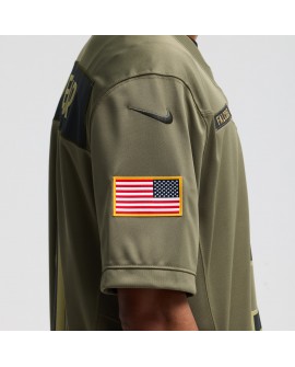 Michael Penix Jr. Atlanta Falcons Nike 2025 Salute to Service Limited Trikot – Olivgrün