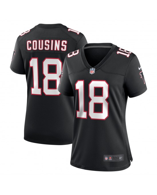 Kirk Cousins ​​Atlanta Falcons Nike Damen-Ausweichtrikot – Schwarz