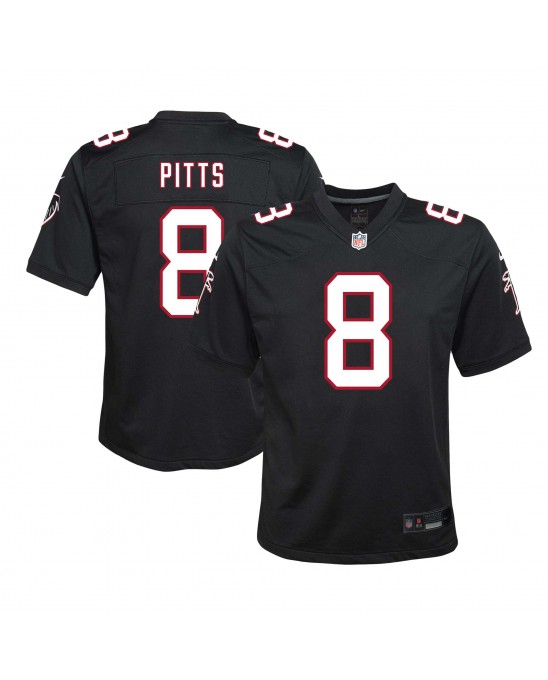 Kyle Pitts Sr. Atlanta Falcons Nike Jugend-Spieler Trikot – Schwarz
