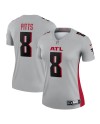 Kyle Pitts Sr. Atlanta Falcons Nike Inverted Legend Spieler Performance-Oberteil für Damen – Grau