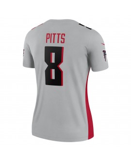 Kyle Pitts Sr. Atlanta Falcons Nike Inverted Legend Spieler Performance-Oberteil für Damen – Grau