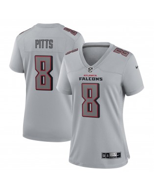 Kyle Pitts Atlanta Falcons Nike Atmosphere Fashion Game-Trikot für Damen – Grau
