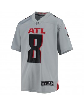 Kyle Pitts Atlanta Falcons Nike Inverted Game-Trikot für Jugendliche – Grau