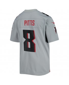 Kyle Pitts Atlanta Falcons Nike Inverted Game-Trikot für Jugendliche – Grau