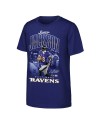 Lamar Jackson Baltimore Ravens Outerstuff Jugend Triple Pic T-Shirt – Lila