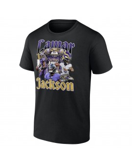 Lamar Jackson Baltimore Ravens Notorious Spieler Grafik-T-Shirt – Schwarz