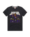 Lamar Jackson Baltimore Ravens Homage Unisex-Karikatur-Spieler-Grafik-Tri-Blend-T-Shirt – Anthrazit
