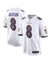 Lamar Jackson Baltimore Ravens Nike Spieler Trikot – Weiß
