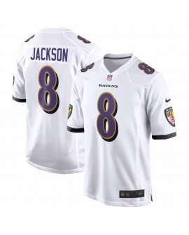 Lamar Jackson Baltimore Ravens Nike Spieler Trikot – Weiß