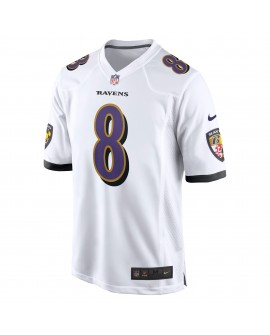 Lamar Jackson Baltimore Ravens Nike Spieler Trikot – Weiß