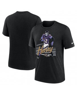 Derrick Henry Baltimore Ravens Nike Spieler Graphic T-Shirt – Heather Black