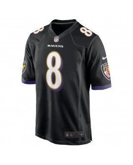 Lamar Jackson Baltimore Ravens Nike Alternatives Spieler Trikot – Schwarz