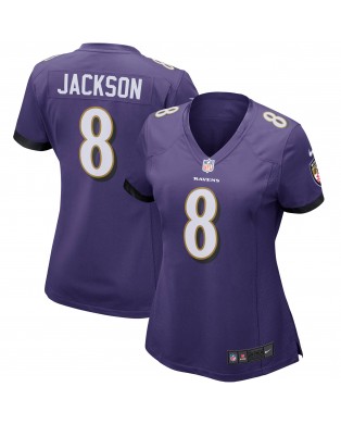 Lamar Jackson Baltimore Ravens Nike Spiele-Trikot für Damen – Lila