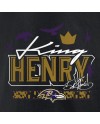 Derrick Henry Baltimore Ravens King Henry's Crown T-Shirt – Schwarz