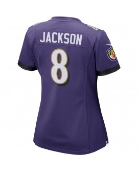Lamar Jackson Baltimore Ravens Nike Spiele-Trikot für Damen – Lila