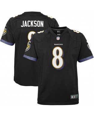 Lamar Jackson Baltimore Ravens Nike Jugend-Spieler Trikot – Schwarz