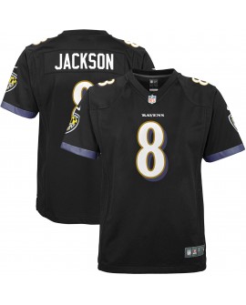 Lamar Jackson Baltimore Ravens Nike Jugend-Spieler Trikot – Schwarz