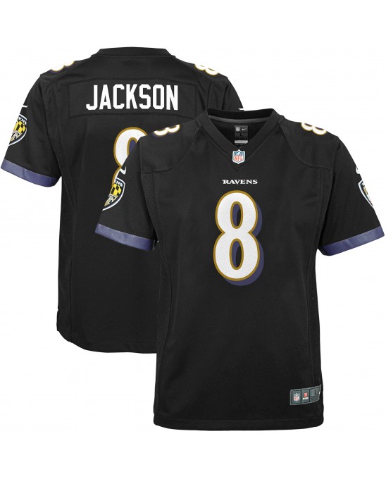 Lamar Jackson Baltimore Ravens Nike Jugend-Spieler Trikot – Schwarz