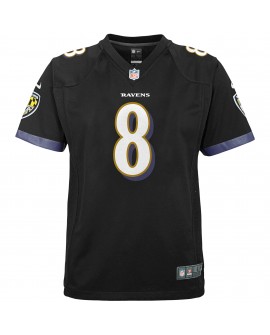 Lamar Jackson Baltimore Ravens Nike Jugend-Spieler Trikot – Schwarz
