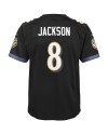 Lamar Jackson Baltimore Ravens Nike Jugend-Spieler Trikot – Schwarz