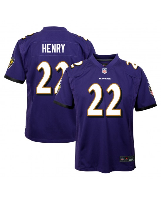 Derrick Henry Baltimore Ravens Nike Jugend-Spieler Trikot – Lila