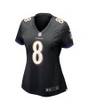 Lamar Jackson Baltimore Ravens Nike Damen-Ausweichtrikot – Schwarz